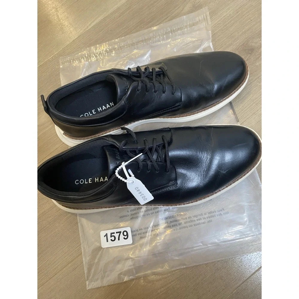 Cole Haan Men's Grand Remix Oxfords Shoes Black C40426 Size 13
